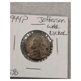 1944-P Jefferson War Nickel