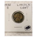 1930-S Lincoln Penny