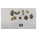 Religious Medallions, Pins & Other