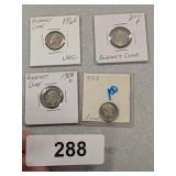 (4) Roosevelt Dimes