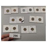 (14) Lincoln Wheat Pennies