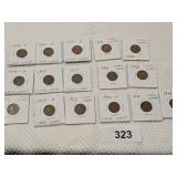 (17) Lincoln Wheat Pennies