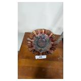 Fenton Vintage Pattern Carnival Glass Bowl