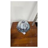 Westmoreland Old Quilt Carnival Glass Butter Dish