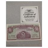 4th Series British Armed Forces Special Voucher