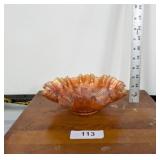 Fenton "Grape & Leaf" Carnival Glass Bowl