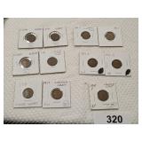 (11) Lincoln Wheat Pennies