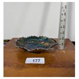 Fenton Amethyst Carnival Glass Oval Bowl