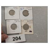(4) Buffalo Nickels