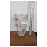 Mikasa Bella Rosa Crystal Flower Vase