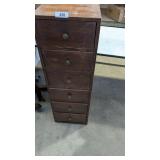 Narrow Wooden Chest of Drawers