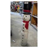 Plastic Snowman Filled w/ Rocks