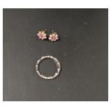 Pair of Earrings & a Ring