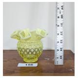 Fenton Hobnail Rose Bowl - "Topaz Opalescent"