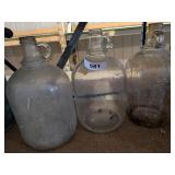 (3) One Gallon Glass Jugs