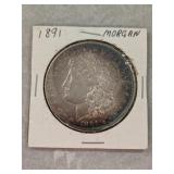1891 Morgan Dollar Coin