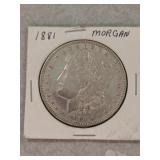 1881 Morgan Dollar Coin