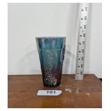 Iridescent Blue Harvest Grape Glass