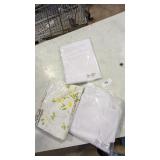 Utica Flat Sheet- Full & Sheer Curtains