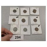 (9) Lincoln Wheat Pennies