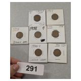 (7) Lincoln Wheat Pennies