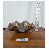 Dugan Cosmos Variant Carnival Glass Bowl