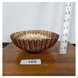 Carnival Glass Bowl - Deep Amethyst Color
