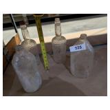Clear Glass Diamond Glass Bottles &