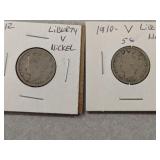 (2) Liberty Nickels