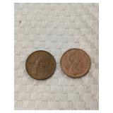 (2) Canadian Coins