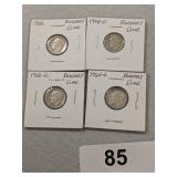 (4) Roosevelt Dimes