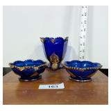 Northwood Glass "Leaf Medallion" Dishes