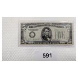 1934 $5.00 Bill