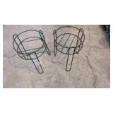 (2) Metal Plant Stands