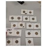 (17) Lincoln Wheat Pennies