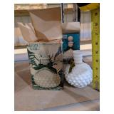 Assorted Milk Glass Bottles