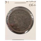1851 Large Cent Coin