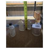 Assorted Clear Glass Bottles