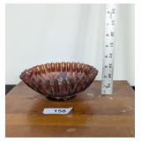 Carnival Glass Bowl - "Thistle Pattern"