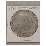1923-S Peace Dollar Coin