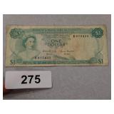 Bahamas One Dollar Bill