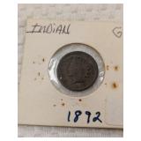 1892 Indian Cent