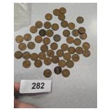 (50) Old Wheat Pennies