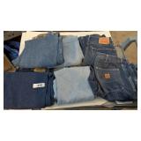 Assorted Jeans: (2) Levis, (2) Wranglers,