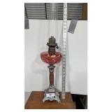 Vintage Banquet Oil Lamp -