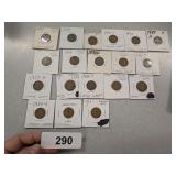 (19) Lincoln Wheat Pennies