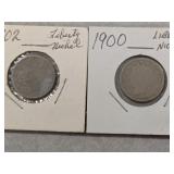 (2) Liberty Nickels
