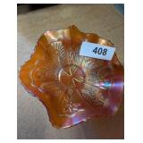 Fenton? Marigold Carnival Glass Bowl
