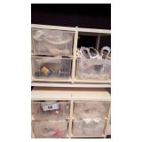 (2) Organizers w/ Drawers Full of Lace & Trim