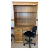 Fiberboard Knee Hole Desk w/